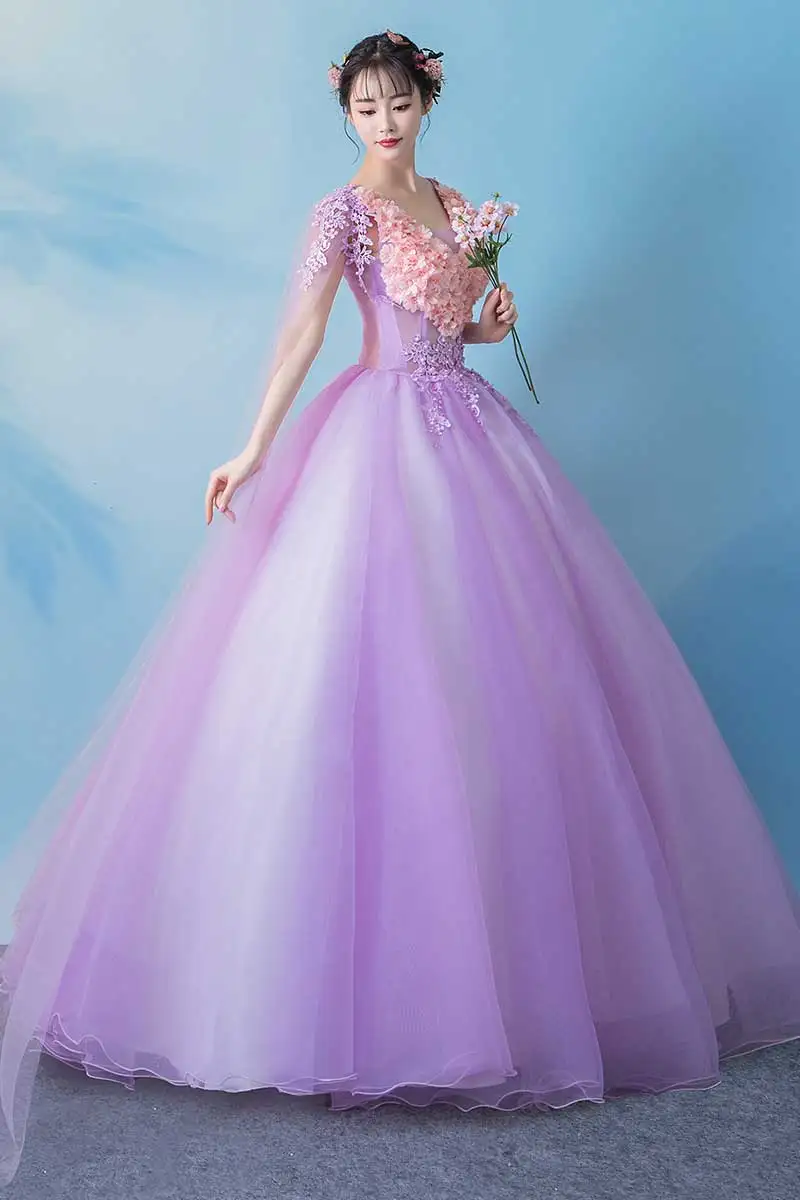 Lavender Tulle Quinceanera Dresses V Applique Beaded Sequins Pageant Party Prom Gowns Vestidos de Debutante 15 Ano
Lavender Tulle Quinceanera Dresses V Applique Beaded Sequins Pageant Party Prom Gowns Vestidos de Debutante 15 Ano