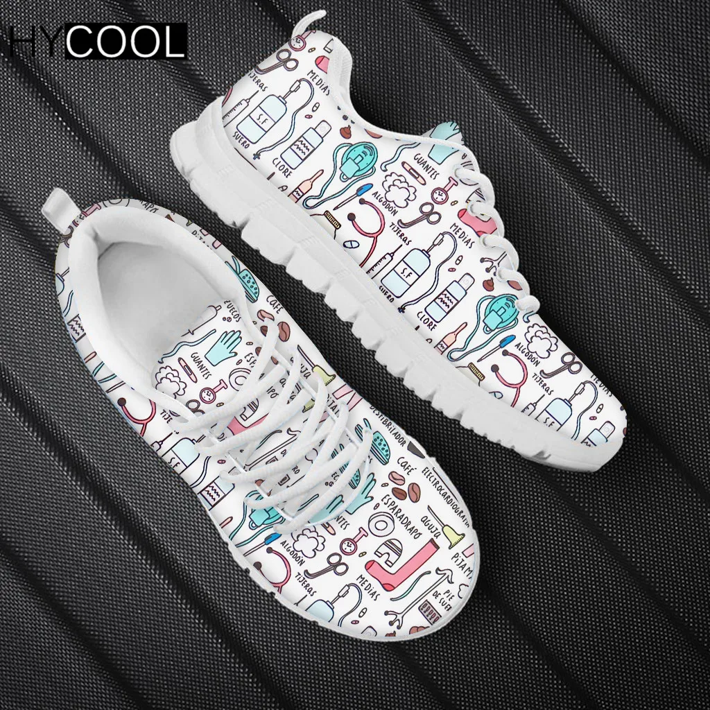 HYCOOL Fashion Women Trainers Sport Shoes Cute Nurse Tools Printing Nurse Shoe Comfortable Gym Outdoor Running Shoes zapatillas
HYCOOL Fashion Women Trainers Sport Shoes Cute Nurse Tools Printing Nurse Shoe Comfortable Gym Outdoor Running Shoes zapatillas