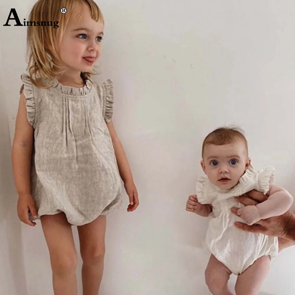 Baby Girls Princess Rompers Solid Toddler Girl Bodysuits Casual Ruffled Tops Kids Clothing 2021 Summer Cute Sleeveless Bodysuit
Baby Girls Princess Rompers Solid Toddler Girl Bodysuits Casual Ruffled Tops Kids Clothing 2021 Summer Cute Sleeveless Bodysuit