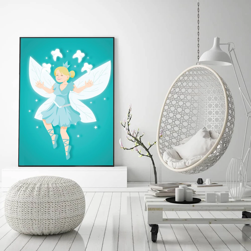 Dentist Gift Poster Cartoon Fairy Canvas Painting Funny Cute Art Print Modern Dental Wall Picture For Living Room Home Decor
Dentist Gift Poster Cartoon Fairy Canvas Painting Funny Cute Art Print Modern Dental Wall Picture For Living Room Home Decor