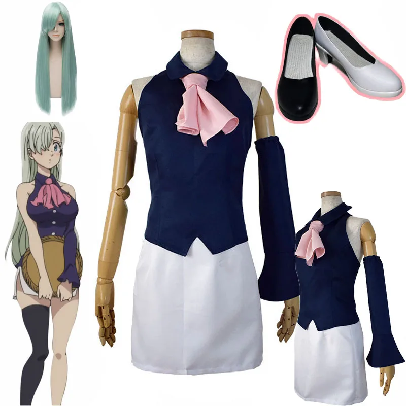 The Seven Deadly Sins: Prisoners of the Sky Elizabeth Liones Cosplay Costume Girls Women Waitress Uniform Wig Halloween
The Seven Deadly Sins: Prisoners of the Sky Elizabeth Liones Cosplay Costume Girls Women Waitress Uniform Wig Halloween