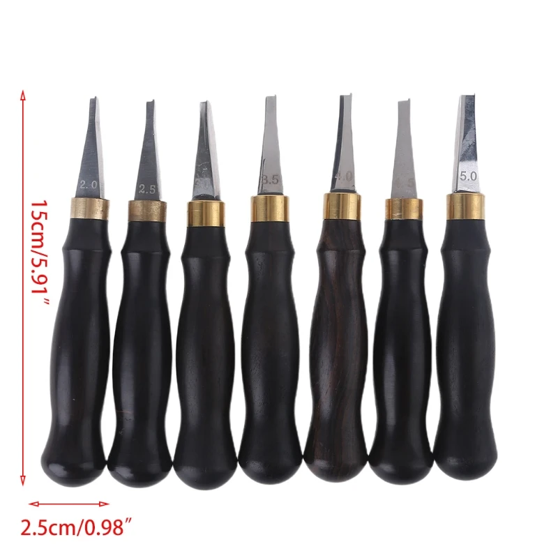 Leather Edge Creaser Crimping Tool Wooden Handle Press Shallow Groove Beveling Cutting Tool for DIY Leathercraft Making 2.0-5.0
Leather Edge Creaser Crimping Tool Wooden Handle Press Shallow Groove Beveling Cutting Tool for DIY Leathercraft Making 2.0-5.0