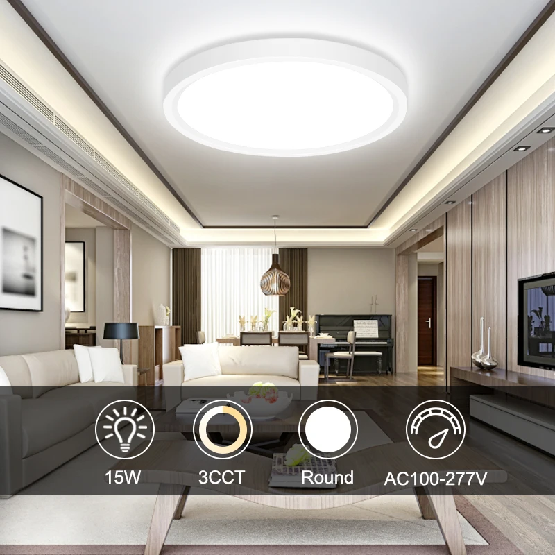 2PCS LED Ceiling Lamp Panel Light Bedroom Kitchen Surface Mount Flush Panel Light 15W AC100-277V Ceiling Lamp Dining Room PL08
2PCS LED Ceiling Lamp Panel Light Bedroom Kitchen Surface Mount Flush Panel Light 15W AC100-277V Ceiling Lamp Dining Room PL08