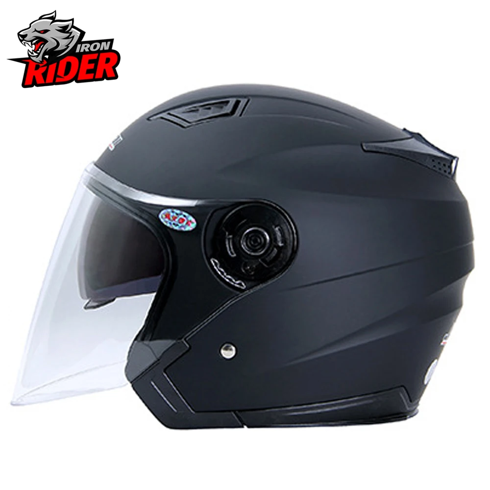 JIEKAI Motorcycle Helmet Open Face Moto Helmet Motocicleta Cascos Para Moto Racing Motorcycle Vintage Helmets Double Lens Black
JIEKAI Motorcycle Helmet Open Face Moto Helmet Motocicleta Cascos Para Moto Racing Motorcycle Vintage Helmets Double Lens Black