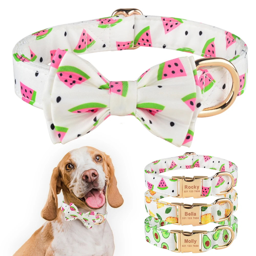 Small Fresh Pet Collar Personality Adjustable Dog Collar Durable Bow Dog Accessories Cute Dog Accessories Engrave Name Collar
Small Fresh Pet Collar Personality Adjustable Dog Collar Durable Bow Dog Accessories Cute Dog Accessories Engrave Name Collar