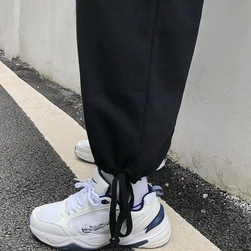 Casual Pants Women Lace-up Loose 2XL Unisex BF Streetwear Womens Patchwork Korean Style Spring Trendy Trousers Femme Leisure New
Casual Pants Women Lace-up Loose 2XL Unisex BF Streetwear Womens Patchwork Korean Style Spring Trendy Trousers Femme Leisure New