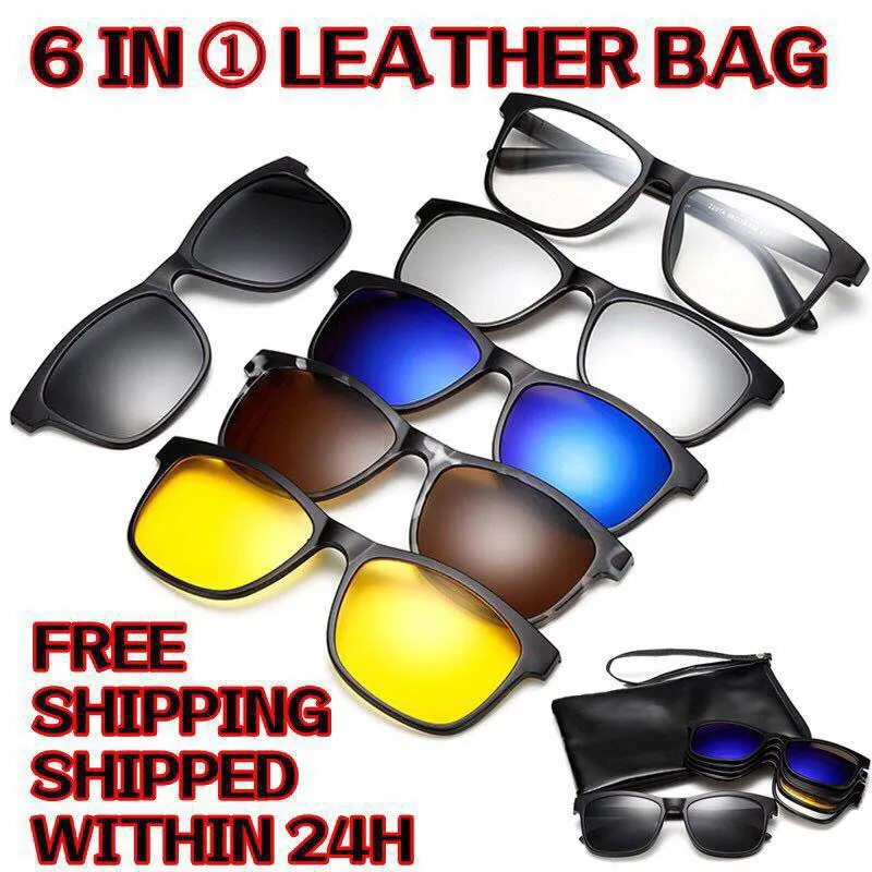 DEARMILIU 2021 Ultra-light Polarized Clip On Sunglasses Men Women Magnetic Eyewear Frames Optical TAC Glasses Frame 6 pcs/1Set
DEARMILIU 2021 Ultra-light Polarized Clip On Sunglasses Men Women Magnetic Eyewear Frames Optical TAC Glasses Frame 6 pcs/1Set