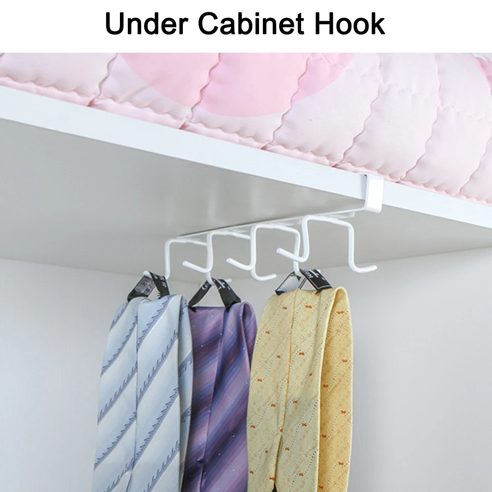 Multi-Function Under The Closet Hanging Organizer,Kitchen Storage Rack Hooks Utensil for Mug/Cabinet/Dish (White)
Multi-Function Under The Closet Hanging Organizer,Kitchen Storage Rack Hooks Utensil for Mug/Cabinet/Dish (White)