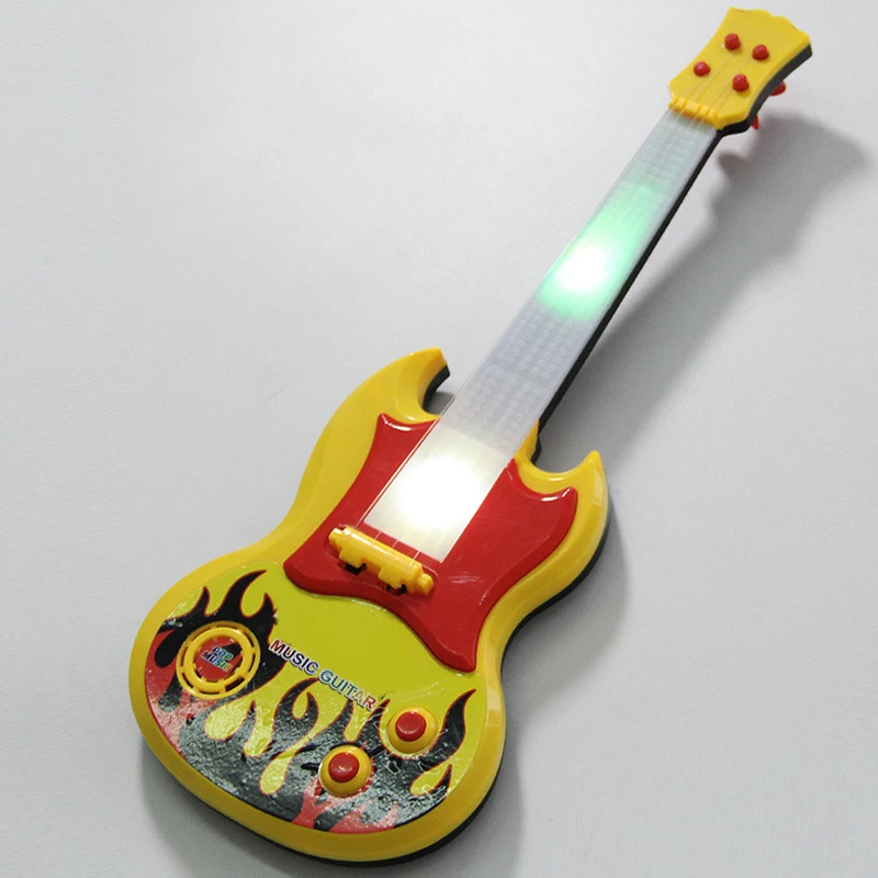 New Electric Luminous Guitar Toy Early Education Simulation Ukulele Children Musical Toys XD88
New Electric Luminous Guitar Toy Early Education Simulation Ukulele Children Musical Toys XD88