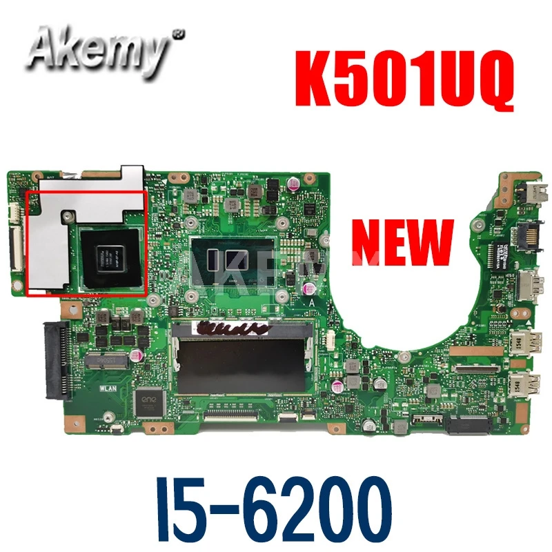 Akemy For ASUS K501UXM K501UW K501UQ K501UX K501U Laotop Mainboard K501UQ Motherboard with I5-6200U/I5-6198UU GT940M/2GB
Akemy For ASUS K501UXM K501UW K501UQ K501UX K501U Laotop Mainboard K501UQ Motherboard with I5-6200U/I5-6198UU GT940M/2GB