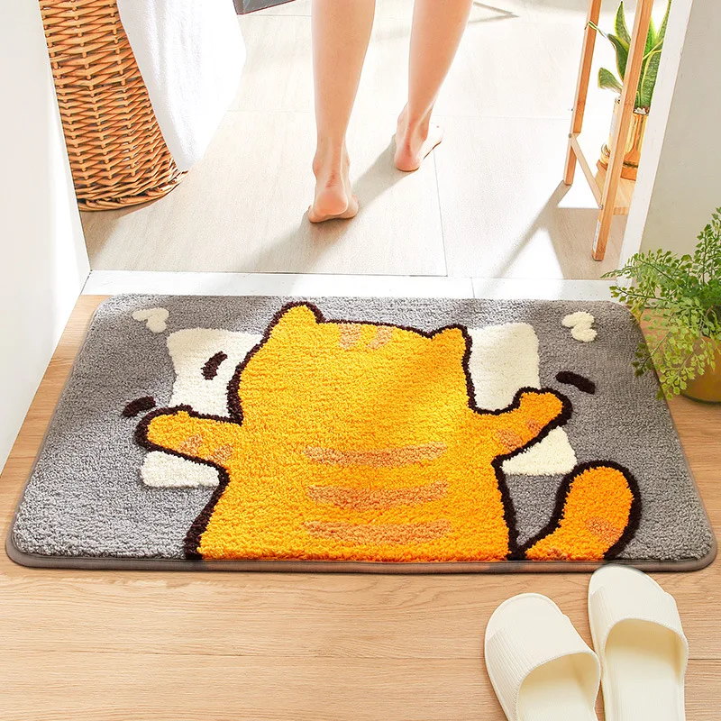 Modern Style New Cartoon Puppy Cat Flocking Household Bathroom Non-slip Entry Mat Household Bedroom Door Mat Absorbent
Modern Style New Cartoon Puppy Cat Flocking Household Bathroom Non-slip Entry Mat Household Bedroom Door Mat Absorbent