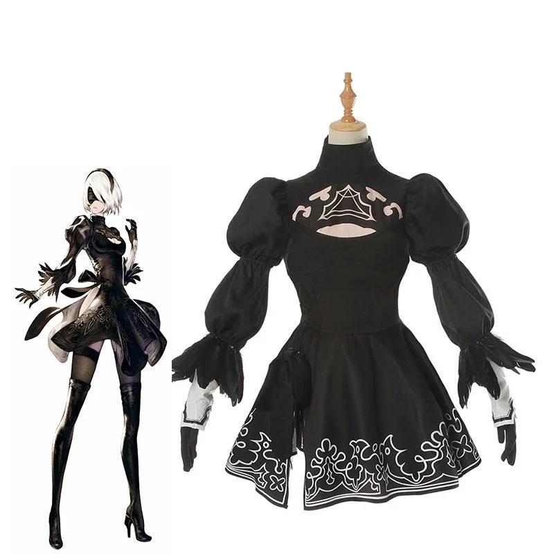 Women's animation Cosplay suit, Chinese size Nier automata yorha 2B suit, Halloween party fantasy suit, black dress
Women's animation Cosplay suit, Chinese size Nier automata yorha 2B suit, Halloween party fantasy suit, black dress