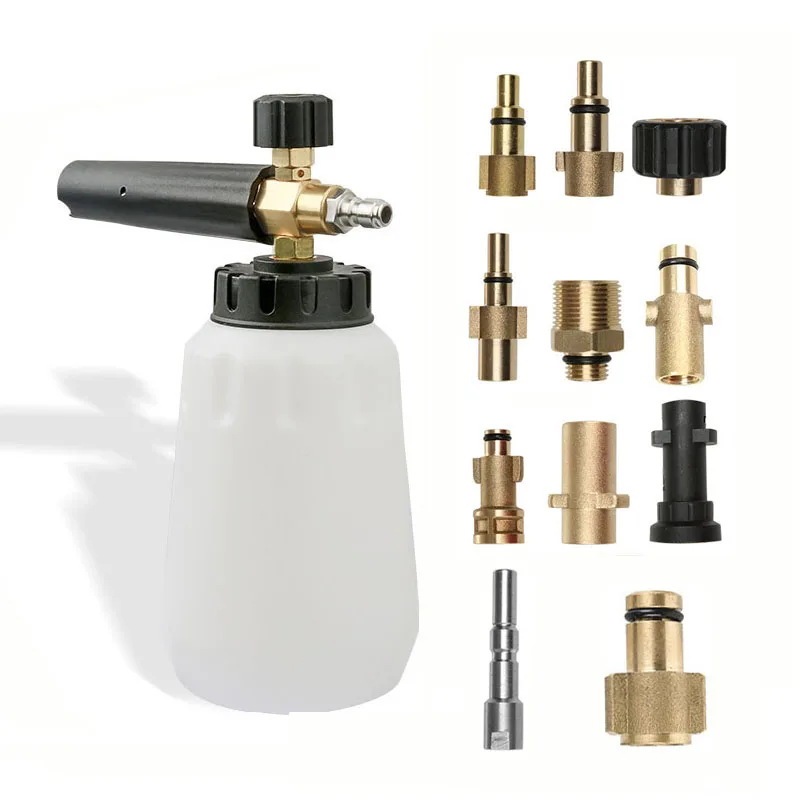 Пеногенератор, пенная пушка, регулируемые насадки, адаптеры для различных водяных пистолетов устройства для мытья машины, 1000 мл, инструмент... 
Пеногенератор, пенная пушка, регулируемые насадки, адаптеры для различных водяных пистолетов устройства для мытья машины, 1000 мл, инструмент...