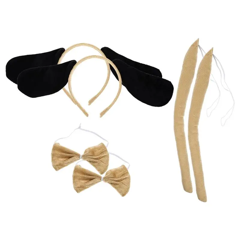 2 Sets of Animal Headgear Hair Band Tail Sets Children Stage Performance Prop 
2 Sets of Animal Headgear Hair Band Tail Sets Children Stage Performance Prop