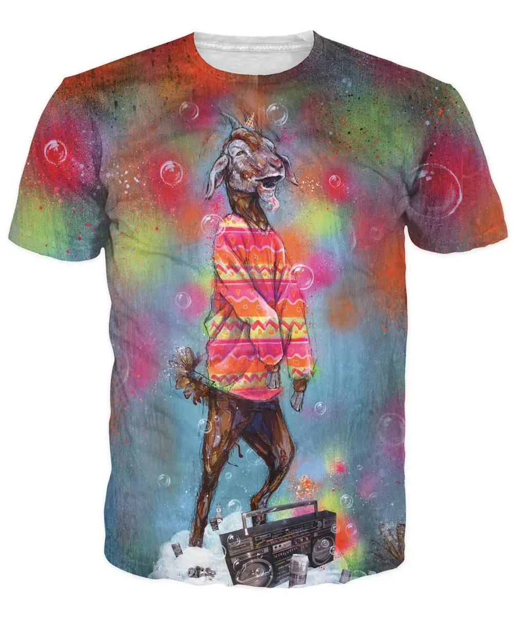 Super Party Goat T-Shirt Sick Men Tee Billy Goat Hipster Rockin Out Boombox Psychedelic Shirt Women Sexy T Shirt Tops
Super Party Goat T-Shirt Sick Men Tee Billy Goat Hipster Rockin Out Boombox Psychedelic Shirt Women Sexy T Shirt Tops