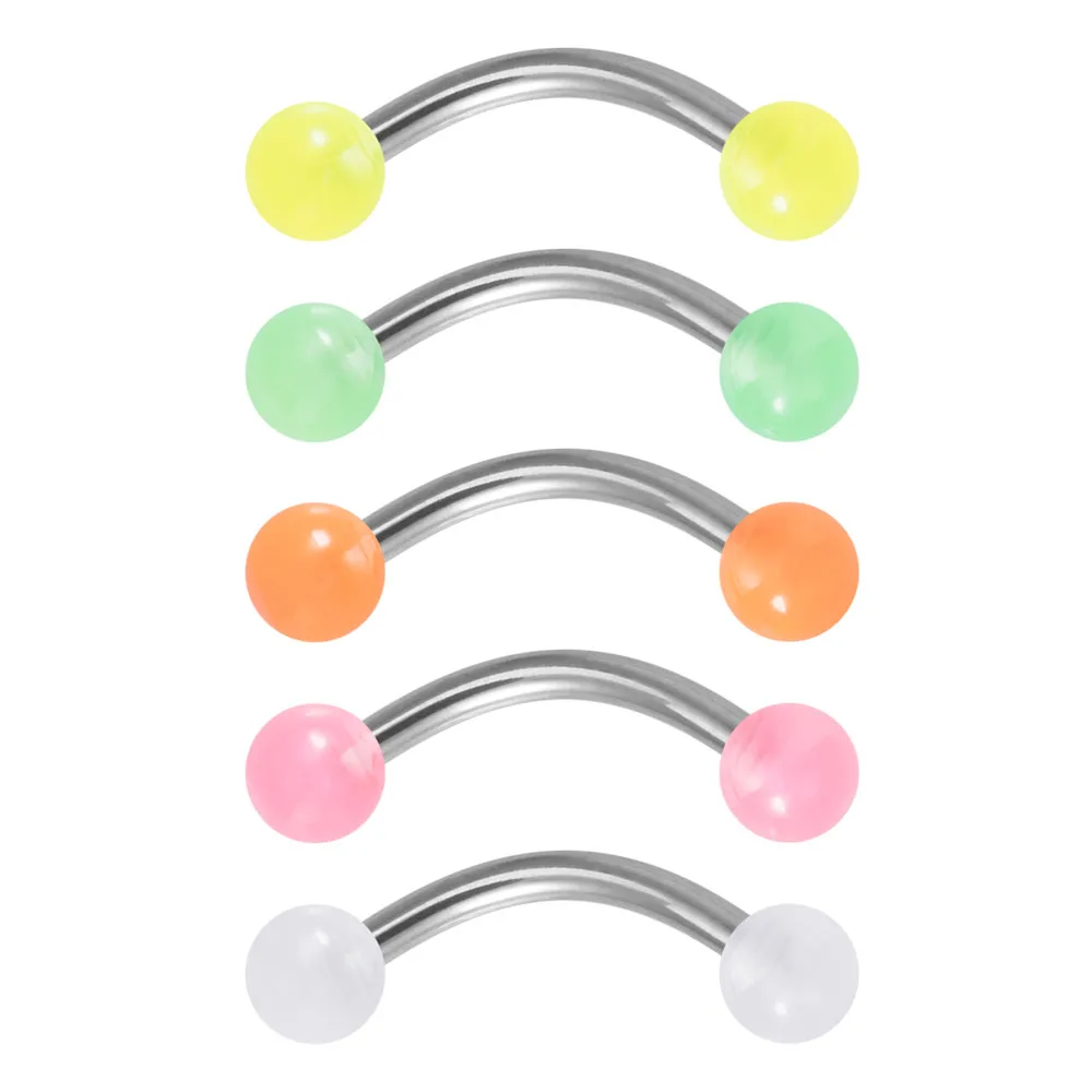 5PCS Surgical Steel Bar Lip Piercing Jewelry 16G Sexy Belly Button Ring Eyebrow Rings Piercing Curved Barbell Daith Rook Earring
5PCS Surgical Steel Bar Lip Piercing Jewelry 16G Sexy Belly Button Ring Eyebrow Rings Piercing Curved Barbell Daith Rook Earring