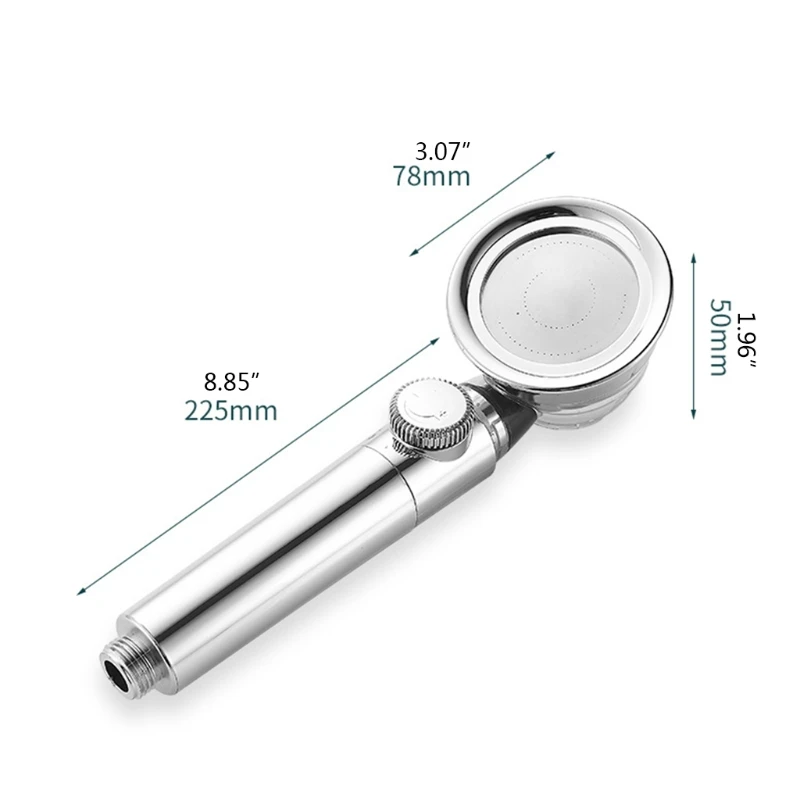 X7YF Bathroom Turbocharged Shower Head High Pressure Handheld Shower Household with On/Off Knob Universal 4-Point Port
X7YF Bathroom Turbocharged Shower Head High Pressure Handheld Shower Household with On/Off Knob Universal 4-Point Port