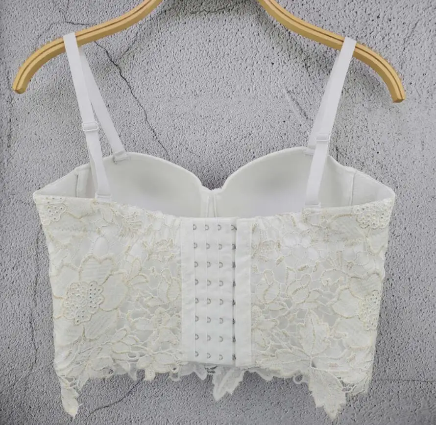 Fashion Gold Bronzing Embroidery Lace Push Up Women's Bustier Bralette Bra Cropped Tube Top q838
Fashion Gold Bronzing Embroidery Lace Push Up Women's Bustier Bralette Bra Cropped Tube Top q838