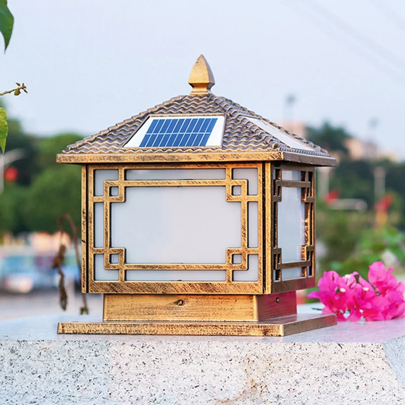 Solar Pillar Lamp Classical Chinese Style Garden Lamp Outdoor Waterproof Wall Lamp Villa Yard Gate Pillar Lamp
Solar Pillar Lamp Classical Chinese Style Garden Lamp Outdoor Waterproof Wall Lamp Villa Yard Gate Pillar Lamp