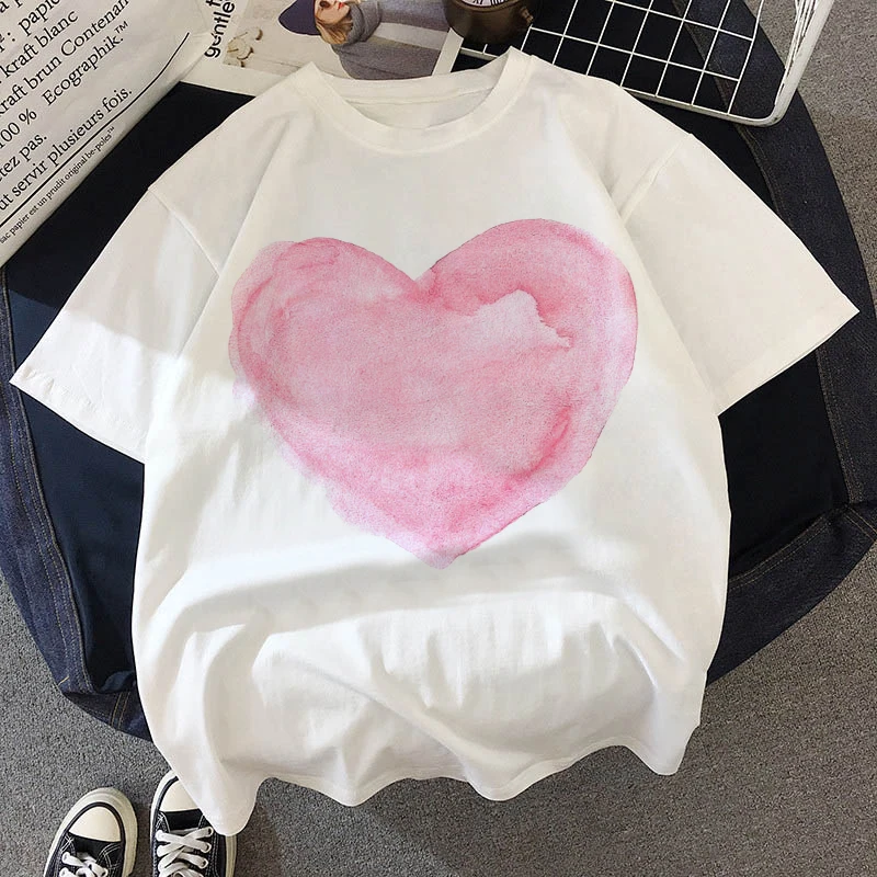 Women's T-shirt Sweet Heart Funny Printed T-shirt Fashion Casual White Tshirt Harajuku Graphic T-shirt short sleeve
Women's T-shirt Sweet Heart Funny Printed T-shirt Fashion Casual White Tshirt Harajuku Graphic T-shirt short sleeve