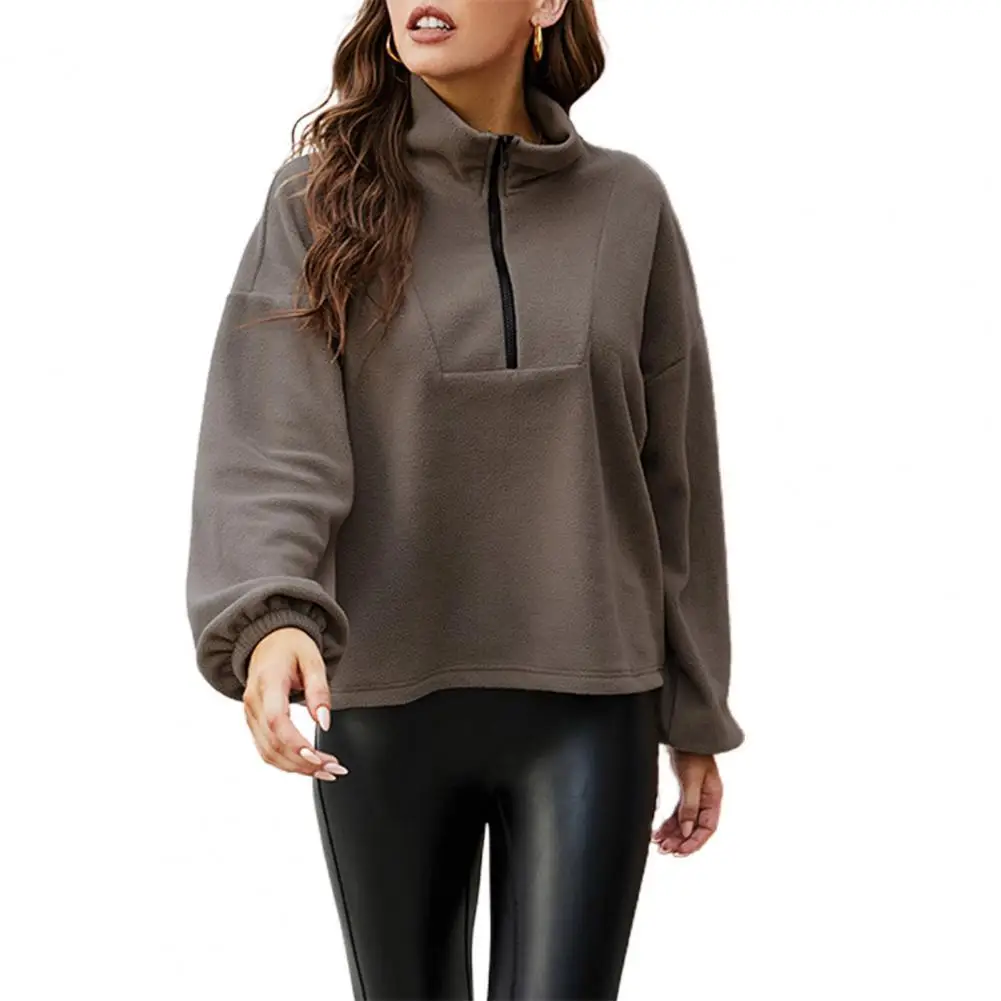Women Hoodies Sweatshirt Solid Color Half Zipper Autumn Winter Long Sleeve Stand Collar Coat Sweatshirts Women Streetwear XL
Women Hoodies Sweatshirt Solid Color Half Zipper Autumn Winter Long Sleeve Stand Collar Coat Sweatshirts Women Streetwear XL