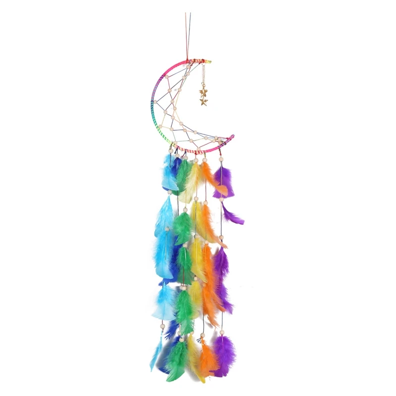 Moon Star Snowflake Dream Catcher Handmade Feather Wall Hanging Dreamcatcher Ornament Car Bedroom Home Decoration
Moon Star Snowflake Dream Catcher Handmade Feather Wall Hanging Dreamcatcher Ornament Car Bedroom Home Decoration