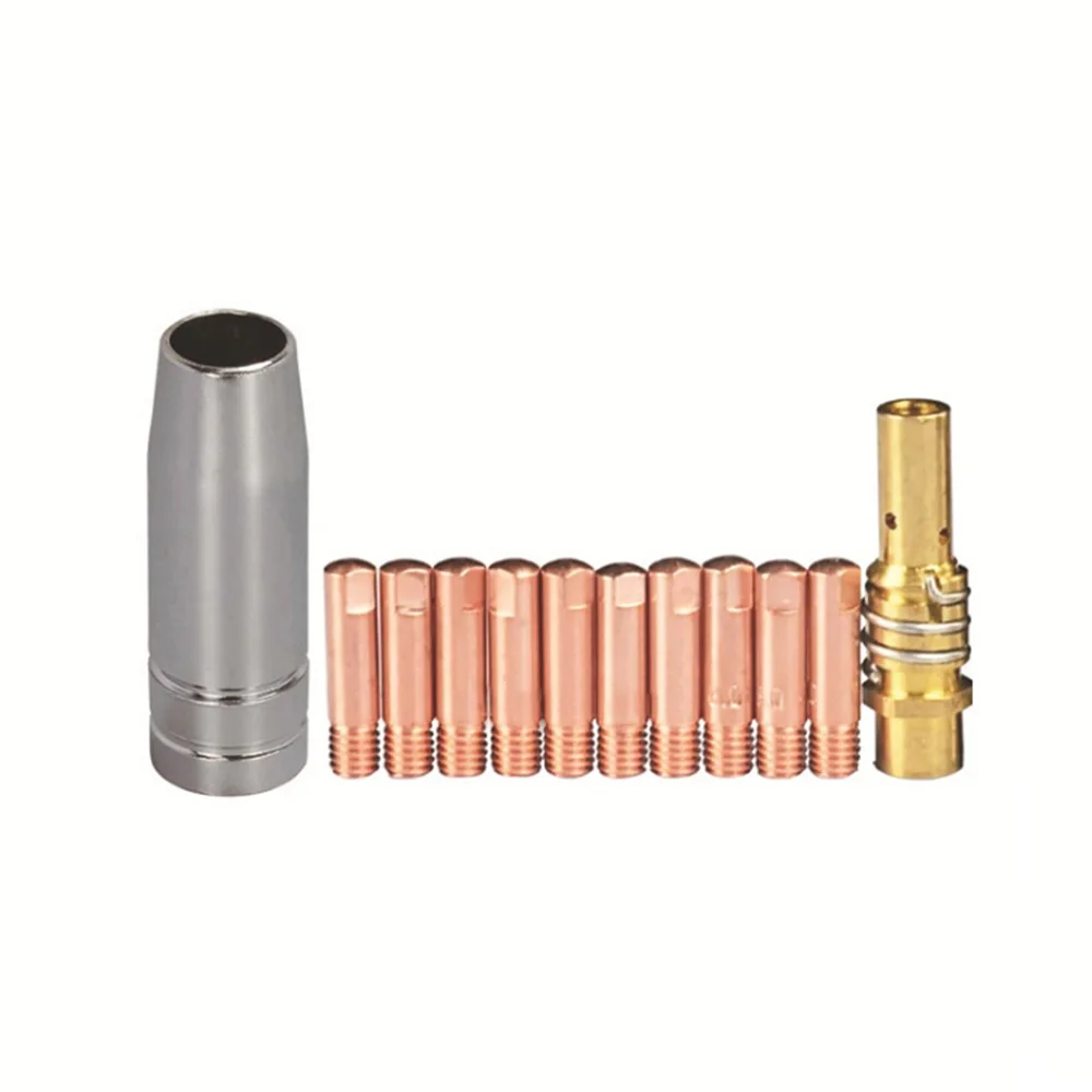 12pcs/set Mig Welding Machine Contact Tips Kit 0.9mm M6 For MB-15AK Welding Torch Nozzles Gun Welder Holder Gas Tools
12pcs/set Mig Welding Machine Contact Tips Kit 0.9mm M6 For MB-15AK Welding Torch Nozzles Gun Welder Holder Gas Tools