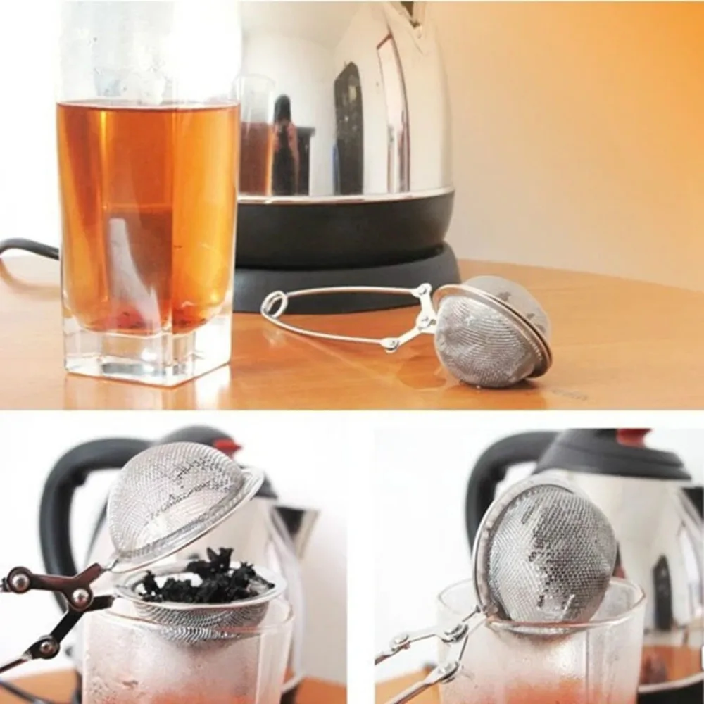 Stainless Steel Tea Infuser Sphere Locking Spice Tea Ball Strainer Mesh Infuser Tea Filter Strainers Kitchen Accessories
Stainless Steel Tea Infuser Sphere Locking Spice Tea Ball Strainer Mesh Infuser Tea Filter Strainers Kitchen Accessories