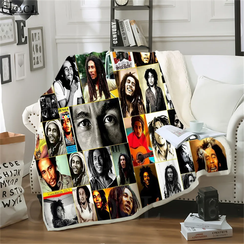 Double Layer Blankets Bob Marley Printed Blankets for Beds Plush Fluffy Blanket Teenager Home Decoration Beddings Thick Quilt
Double Layer Blankets Bob Marley Printed Blankets for Beds Plush Fluffy Blanket Teenager Home Decoration Beddings Thick Quilt
