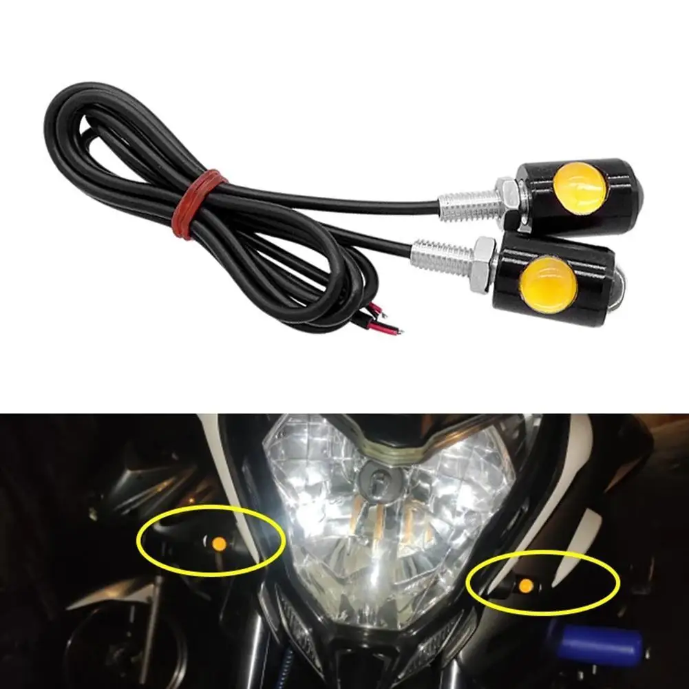 1 pair of motorcycle LED turn signal lights, electric vehicle modified screw lights, double eagle eye lights
1 pair of motorcycle LED turn signal lights, electric vehicle modified screw lights, double eagle eye lights