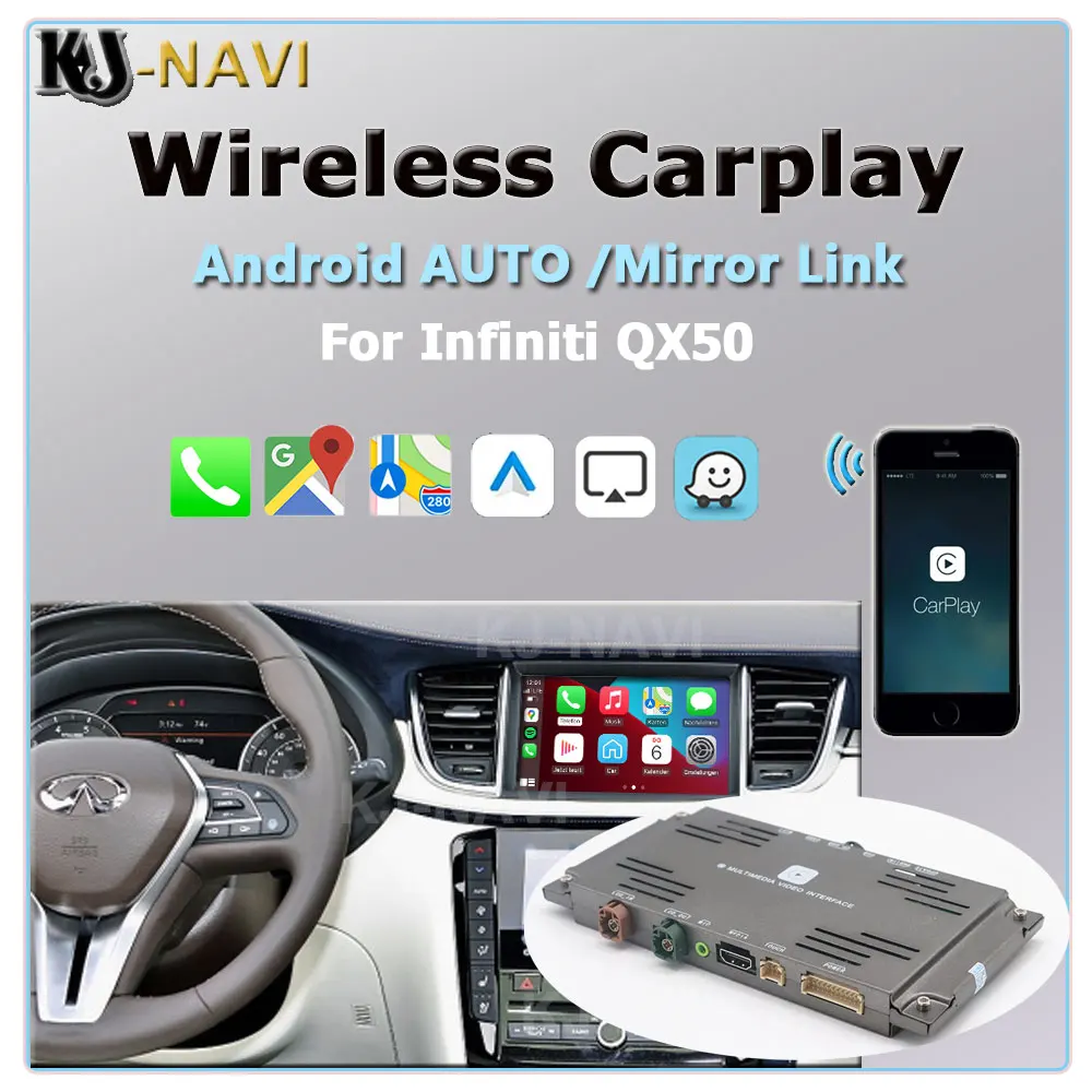 For Infiniti 2015 2016 2017 2018 2019 QX50 Android AUTO Mirror WIFI Car Play Airplay Video Decoder Box Wireless Apple Carplay
For Infiniti 2015 2016 2017 2018 2019 QX50 Android AUTO Mirror WIFI Car Play Airplay Video Decoder Box Wireless Apple Carplay