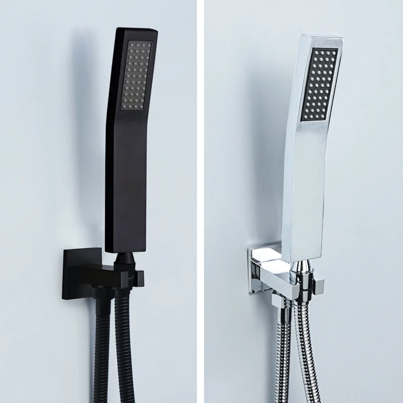 Black Chrome Bath Hand Shower Set Wall Mount Hand Held Brass Shower Head Copper Holder Stainless Steel Hose Water Saving Sprayer
Black Chrome Bath Hand Shower Set Wall Mount Hand Held Brass Shower Head Copper Holder Stainless Steel Hose Water Saving Sprayer