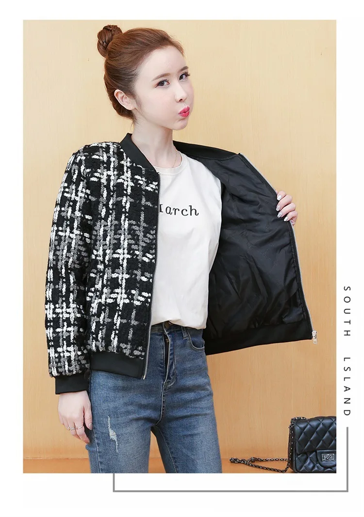 WemQing Womens Casual Loose Zip Short Tweed Plaid Wool Blend Stand Neck Baseball Jackets Girl BF Check Shirt Jackets Outerwear
WemQing Womens Casual Loose Zip Short Tweed Plaid Wool Blend Stand Neck Baseball Jackets Girl BF Check Shirt Jackets Outerwear