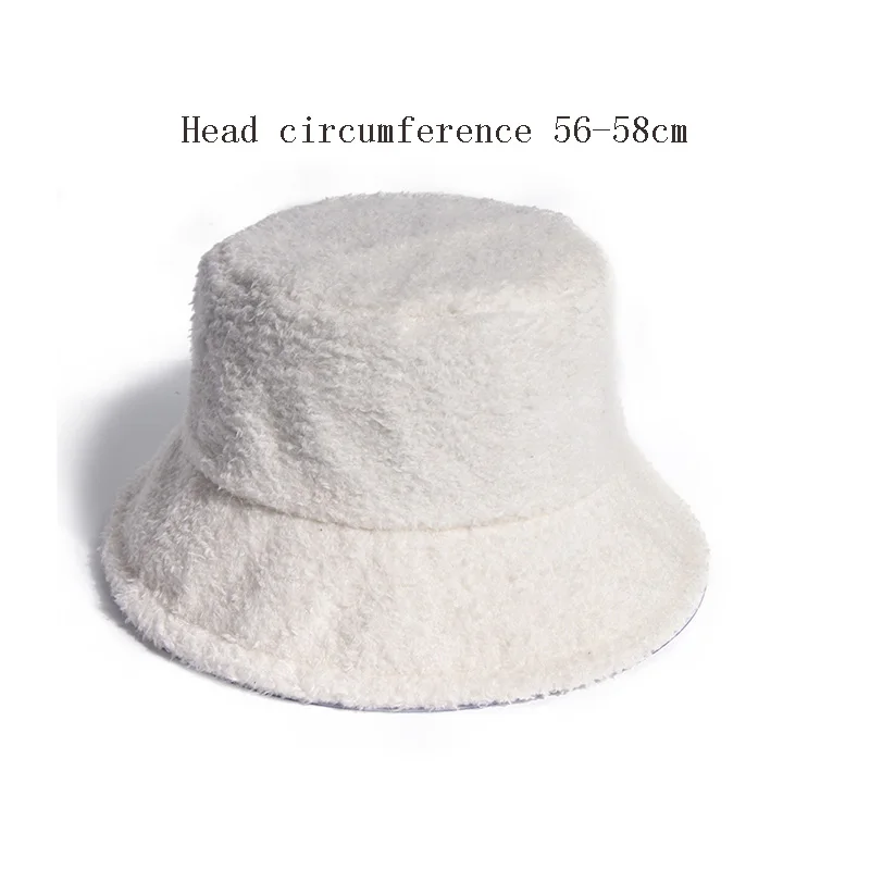 Bucket Hat Lamb Wool Hat Winter Warm Fishing Caps Solid Bucket Hat Men Women tide Flat Top Hats Girls Fisherman's Hat Casual Hat
Bucket Hat Lamb Wool Hat Winter Warm Fishing Caps Solid Bucket Hat Men Women tide Flat Top Hats Girls Fisherman's Hat Casual Hat