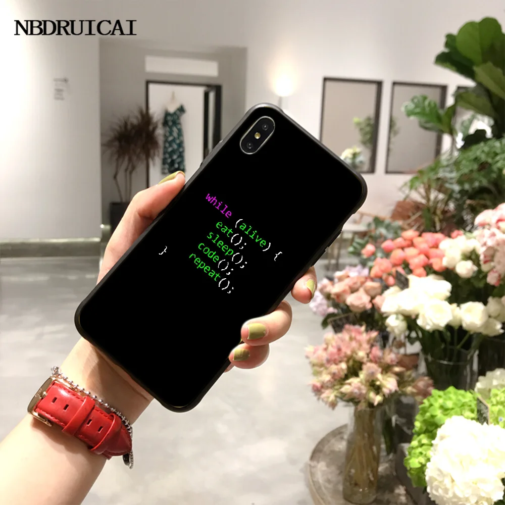 NBDRUICAI Function Computer Code Black TPU Soft Phone Case Cover for iPhone 11 pro XS MAX 8 7 6 6S Plus X 5S SE XR case
NBDRUICAI Function Computer Code Black TPU Soft Phone Case Cover for iPhone 11 pro XS MAX 8 7 6 6S Plus X 5S SE XR case