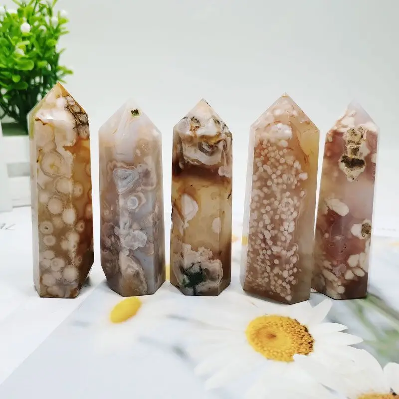 

Натуральный кристалл, искусственная колонна, вишневый Агат, восстанавливающий кристалл, лечебная волшебная палочка, украшение для дома, ка...