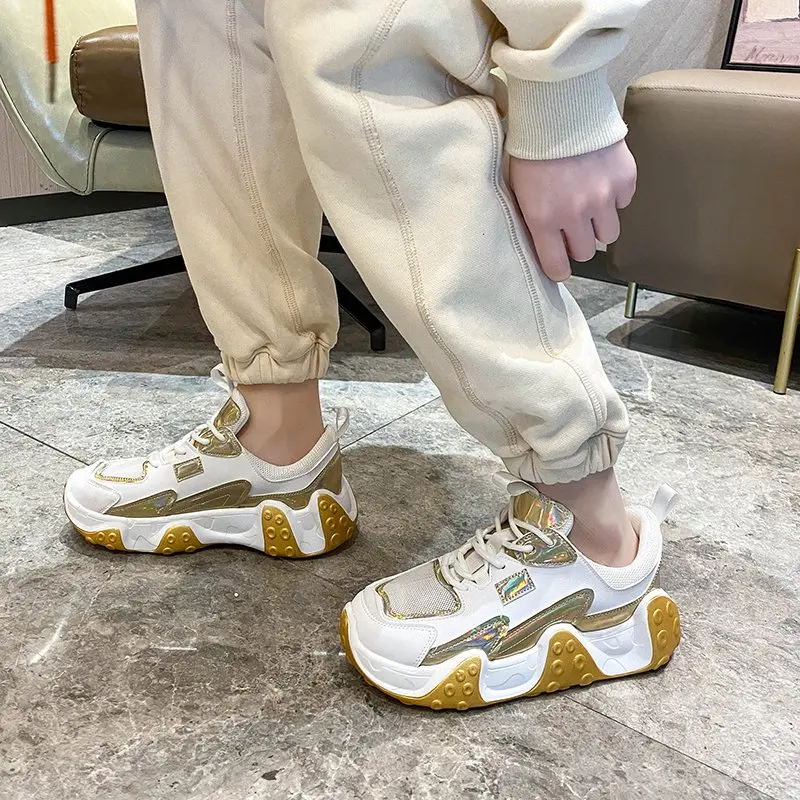 Женские кроссовки на массивной платформе, Модные дышащие кроссовки на толстой подошве, дизайнерские, 2021
Женские кроссовки на массивной платформе, Модные дышащие кроссовки на толстой подошве, дизайнерские, 2021