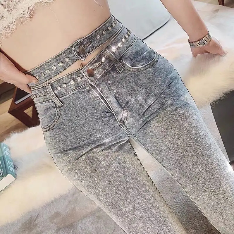 2021 New Versatile Chic Women Casual Washed Jeans Flare Pant Front Side Slit Leg High Waist Bell Bottom Sweet Denim Trousers X49
2021 New Versatile Chic Women Casual Washed Jeans Flare Pant Front Side Slit Leg High Waist Bell Bottom Sweet Denim Trousers X49