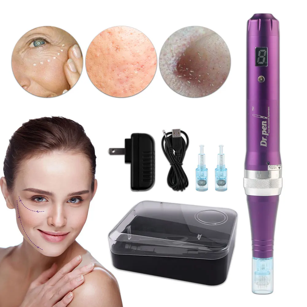 Dr.pen X5 rechargeable Derma Pen Speed Digital Display Screw With 22 Pcs Needle Cartridges For Facial Skin Care MTS
Dr.pen X5 rechargeable Derma Pen Speed Digital Display Screw With 22 Pcs Needle Cartridges For Facial Skin Care MTS