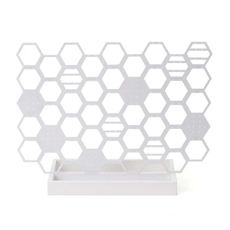 Honeycomb Jewelry Organizer and Earring Display Stand, Earrings Holder Organizer Jewelry Storage Rack
Honeycomb Jewelry Organizer and Earring Display Stand, Earrings Holder Organizer Jewelry Storage Rack