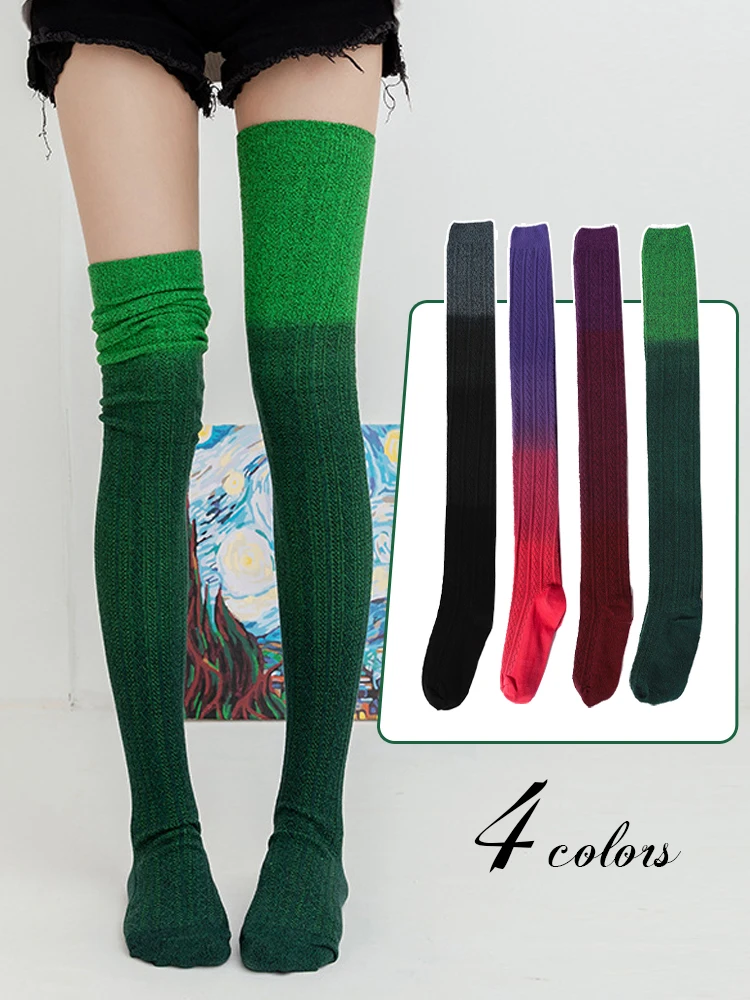 Lady Fashion Tie-dye Over Knee Socks Sexy Thigh High Socks Women Winter Warm Knitted Cotton Long Socks Lolita Stockings
Lady Fashion Tie-dye Over Knee Socks Sexy Thigh High Socks Women Winter Warm Knitted Cotton Long Socks Lolita Stockings