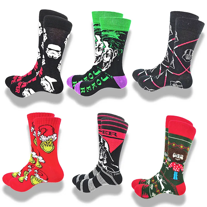 A Pair of Autumn Winter Men Happy Funny Socks Cartoon Anime Clown Long Socks Men Cool Crew Socks Street Fashion Sewing Pattern
A Pair of Autumn Winter Men Happy Funny Socks Cartoon Anime Clown Long Socks Men Cool Crew Socks Street Fashion Sewing Pattern