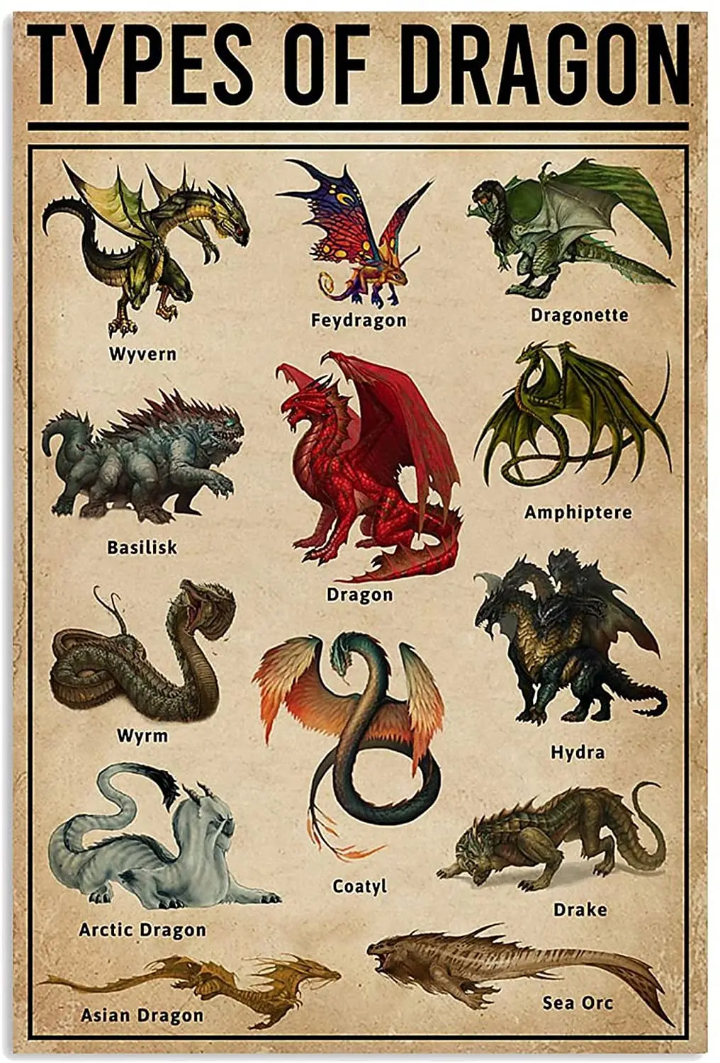 Eeypy Metal Posters for Walls Dragon Knowledge Vintage Wall Art Interior Decoration Metal Sign Anniversary Birthday Personalized
Eeypy Metal Posters for Walls Dragon Knowledge Vintage Wall Art Interior Decoration Metal Sign Anniversary Birthday Personalized