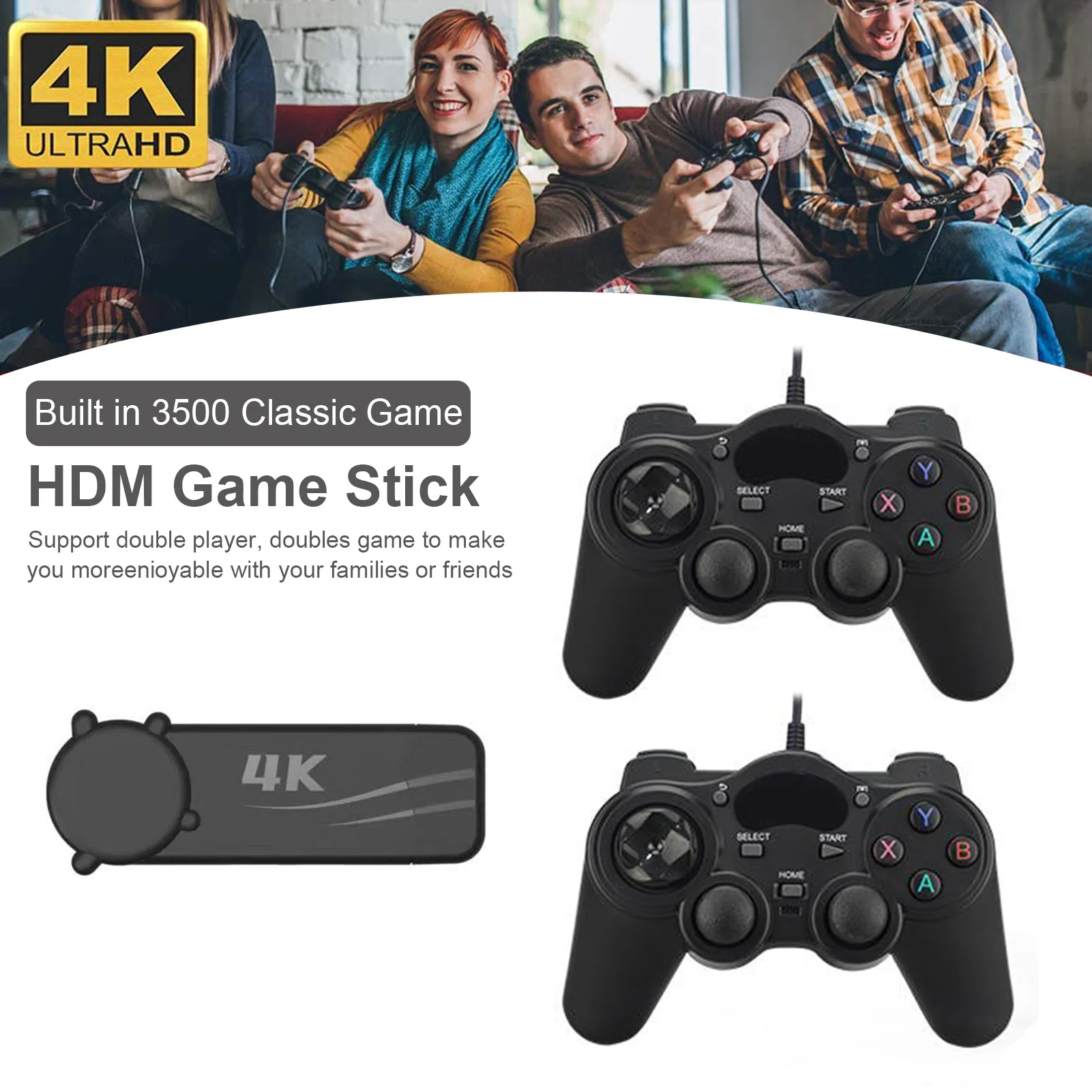 Data Frog Retro Video Game Console With 2.4G Wireless Gamepads 10000+ Games Stick 4K HD Family TV Game Console For PS1/SNES
Data Frog Retro Video Game Console With 2.4G Wireless Gamepads 10000+ Games Stick 4K HD Family TV Game Console For PS1/SNES