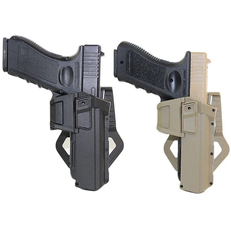Тактическая подвижная кобура для Glock 17 18 22 23 Airsoft пистолета с фонариком чехол