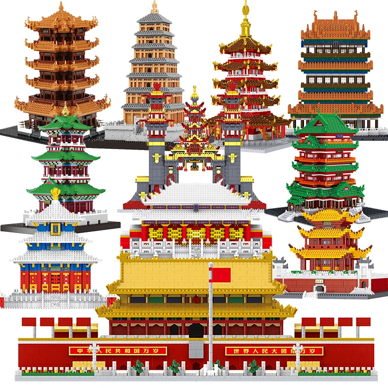 Micro Bricks City Architecture Mini Blocks Model Building 3D Model Expert Yellow Crane Tower Great Wall of China Kids Toy Gifts
Micro Bricks City Architecture Mini Blocks Model Building 3D Model Expert Yellow Crane Tower Great Wall of China Kids Toy Gifts