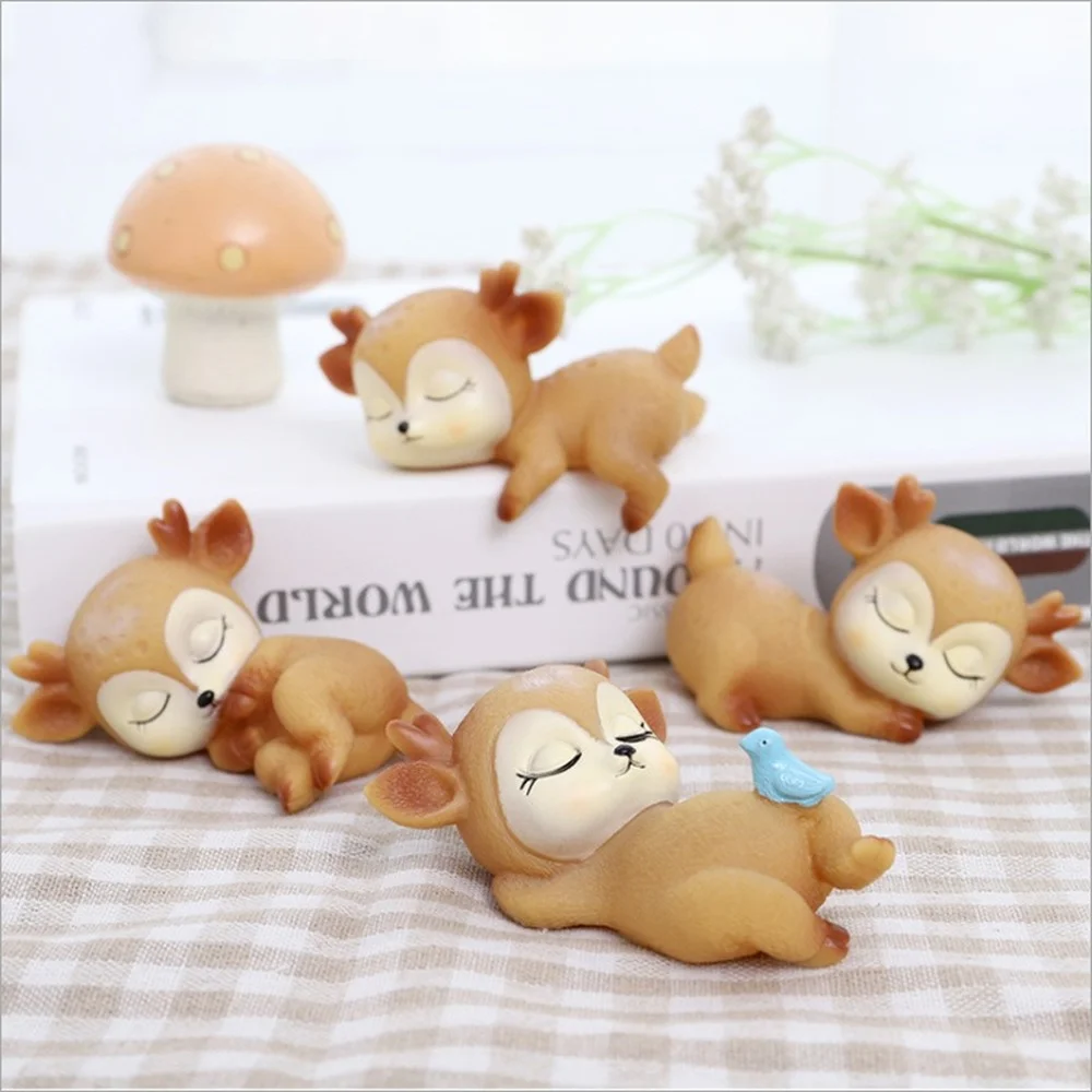 Figurine Animal Sleeping Baby Sika Deer Baking Cake Topper Baking Decoration Miniatures Fairy Garden Ornament Craft Party Gift
Figurine Animal Sleeping Baby Sika Deer Baking Cake Topper Baking Decoration Miniatures Fairy Garden Ornament Craft Party Gift
