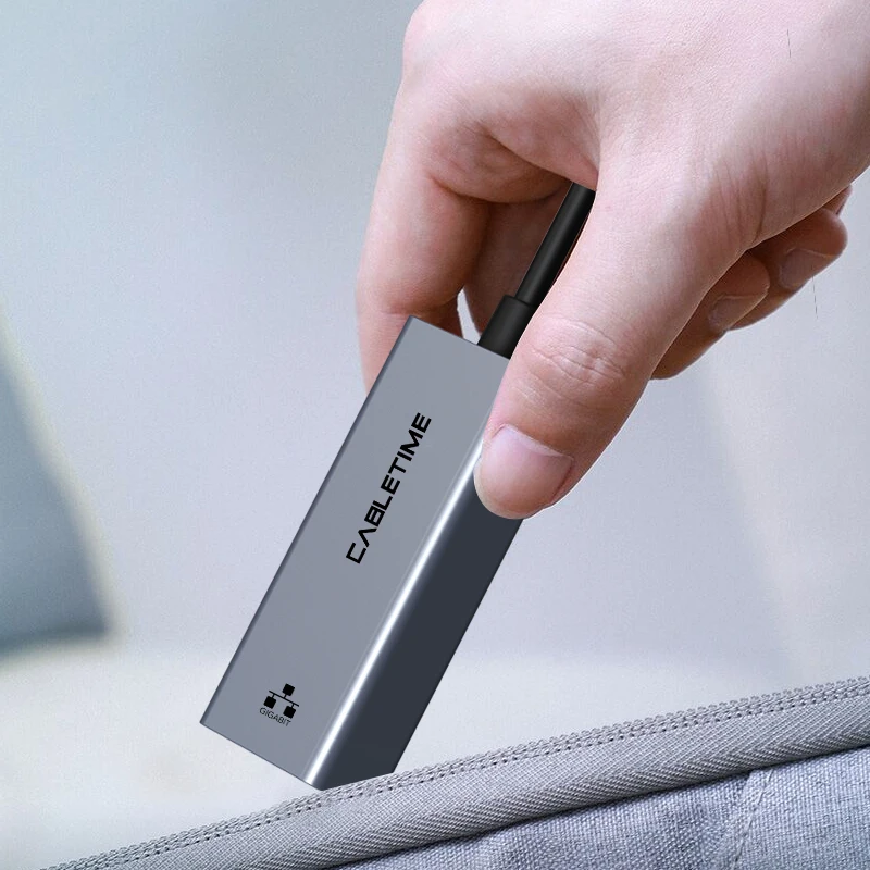 CABLETIME USB Ethernet Adapter Type C to LAN 1000Mbps for Macbook iPad Pro USB C Devices Network Card N405
CABLETIME USB Ethernet Adapter Type C to LAN 1000Mbps for Macbook iPad Pro USB C Devices Network Card N405