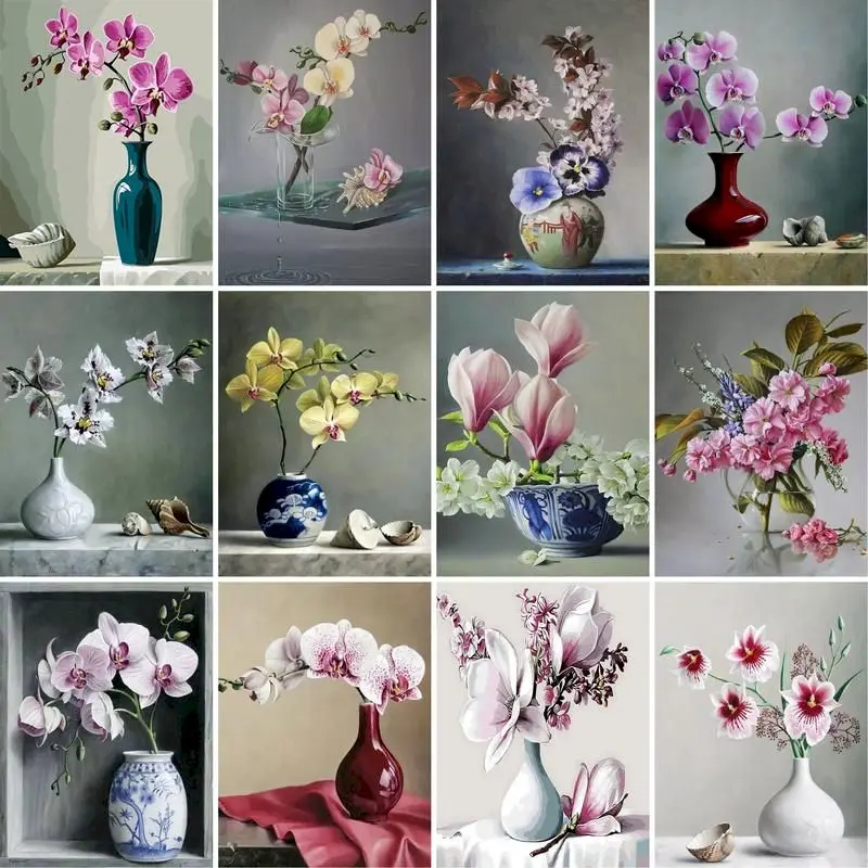 GATYZTORY DIY Oil Painting By Numbers Kit Flowers Acrylic Wall Art Picture Painting & Calligraphy For Home Decor 40x50cm
GATYZTORY DIY Oil Painting By Numbers Kit Flowers Acrylic Wall Art Picture Painting & Calligraphy For Home Decor 40x50cm