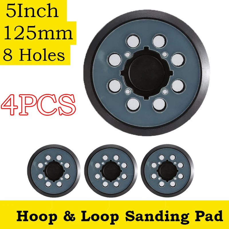 4pcs 5inch 8Holes Hook and Loop Replacement Sander Pad for DWE64233 N329079 Sanding Machine Polishing Grinding Tool 125mm
4pcs 5inch 8Holes Hook and Loop Replacement Sander Pad for DWE64233 N329079 Sanding Machine Polishing Grinding Tool 125mm